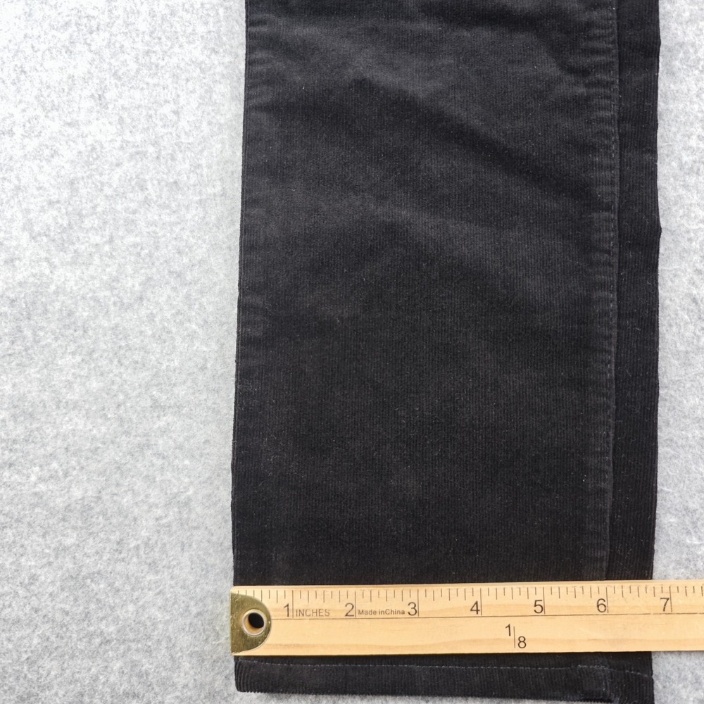 Talbots Straight Leg Corduroy Pants Women's 2 Black High Waist Slim NWT - Picture 2 of 12